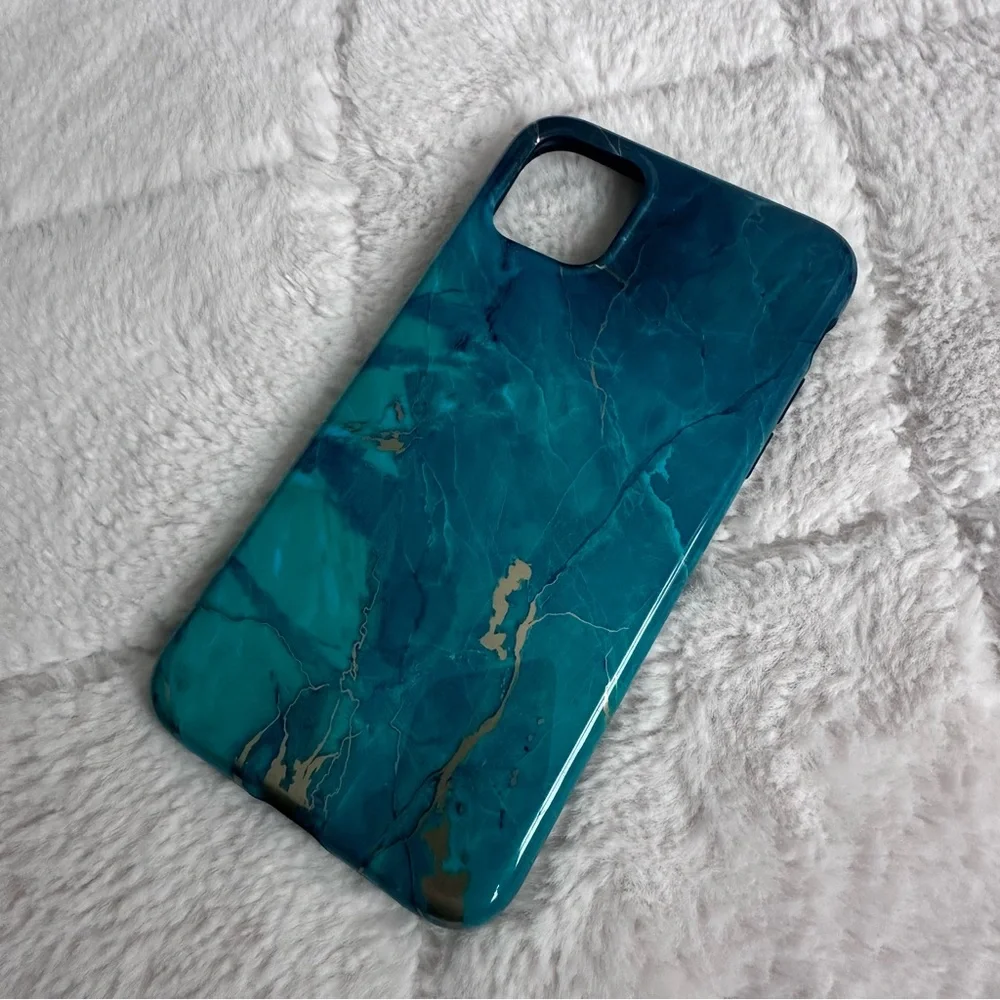 GVIEWIN | Blue & Gold Vein Marble Phone Case | Size Iphone 11 Pro